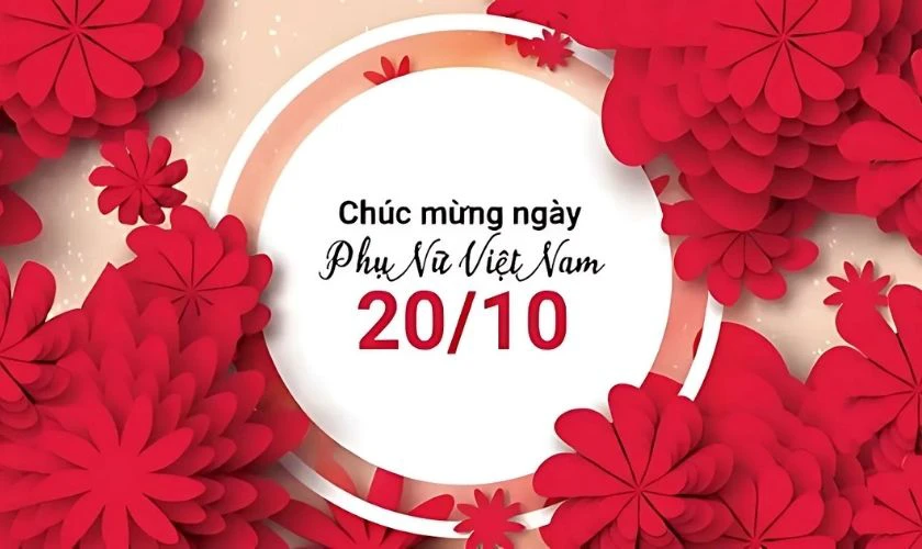 Background đỏ, đẹp cho ngày Phụ nữ Việt Nam