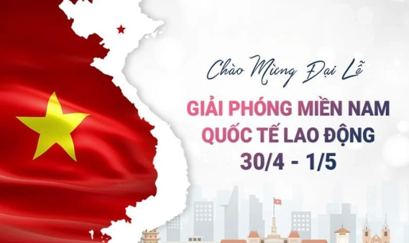 Background 30/4 1/5 đẹp