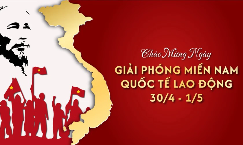 Background 30/4 1/5 2025 dễ thương nhất