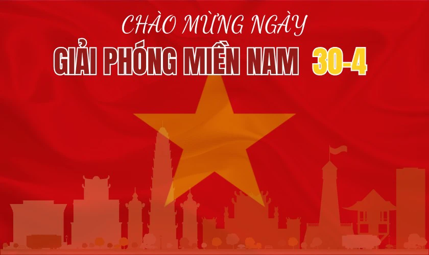 Background 30/4 1/5 2025 dễ thương 8K
