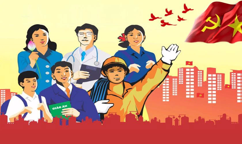 Background 30/4 1/5 2025 lịch sử vẻ vang HD