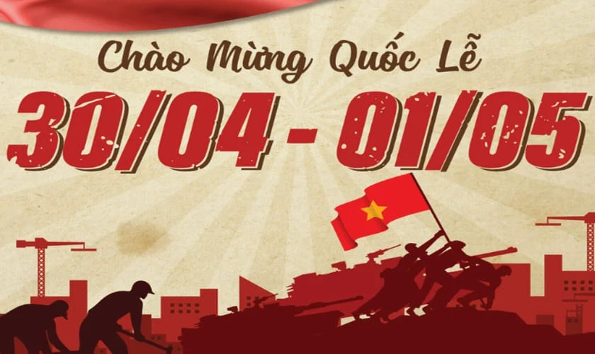 Background 30/4 1/5 2026 đẹp nhất HD