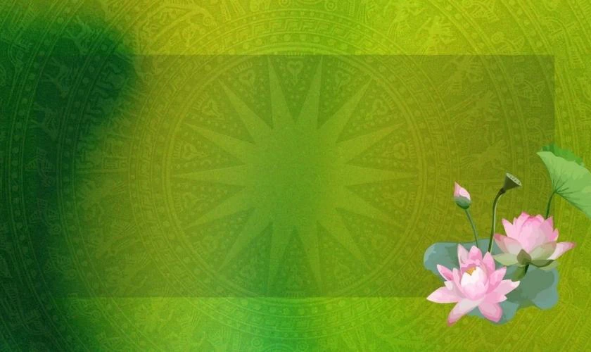 Background Giỗ tổ Hùng Vương 2026 họa tiết văn hóa