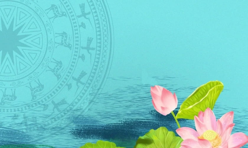 Background Giỗ tổ họa tiết hiện đại full HD