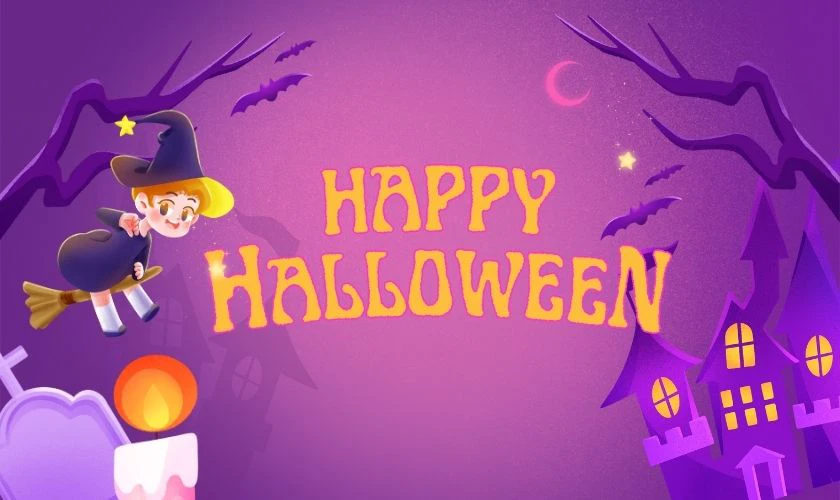 Background Halloween cute cho bé