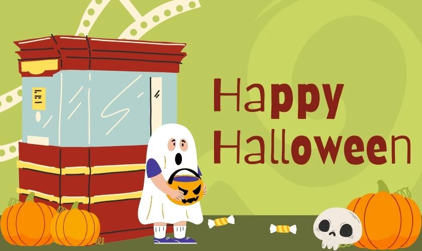 Background Halloween cute cho trẻ mầm non