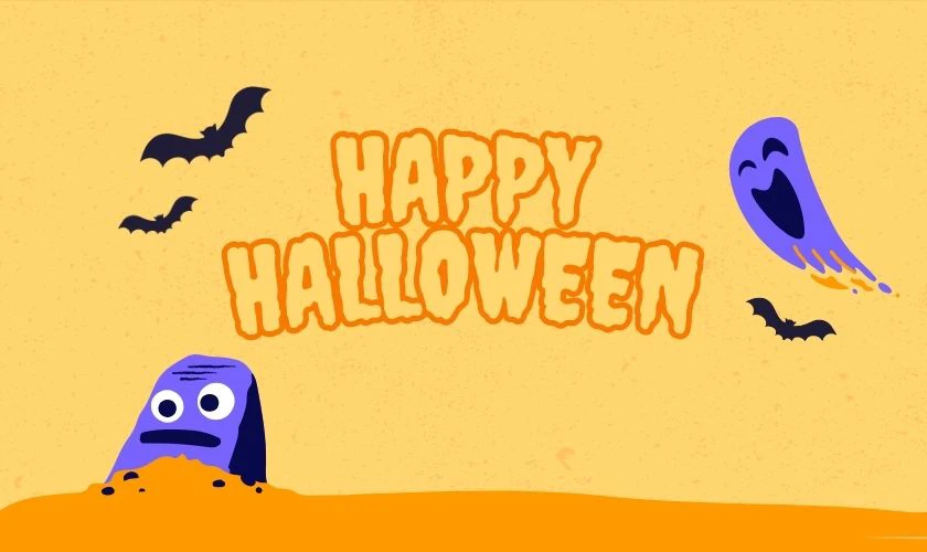 Background Halloween cute dễ thương