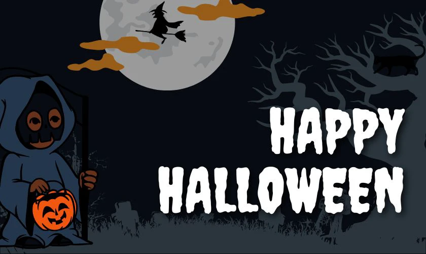 Background Halloween màu đen độc đáo