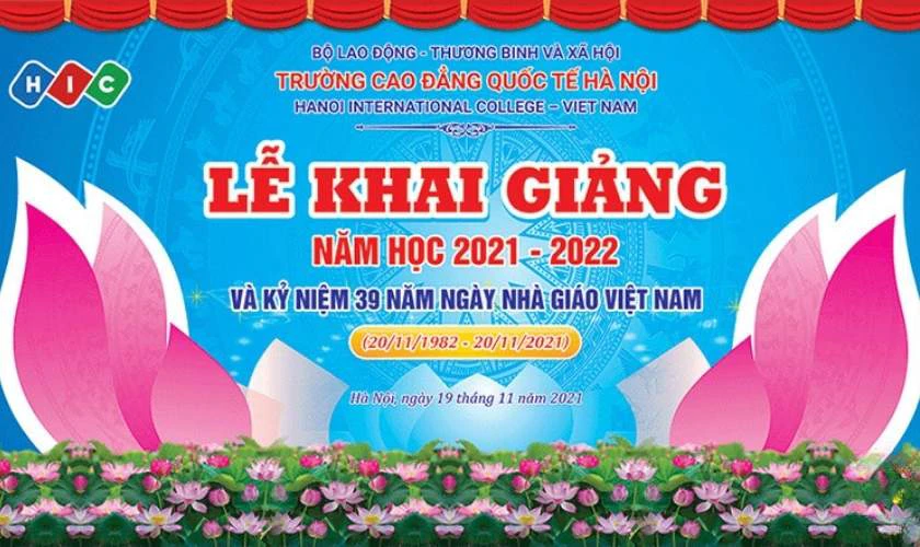 Background khai giảng FULL HD