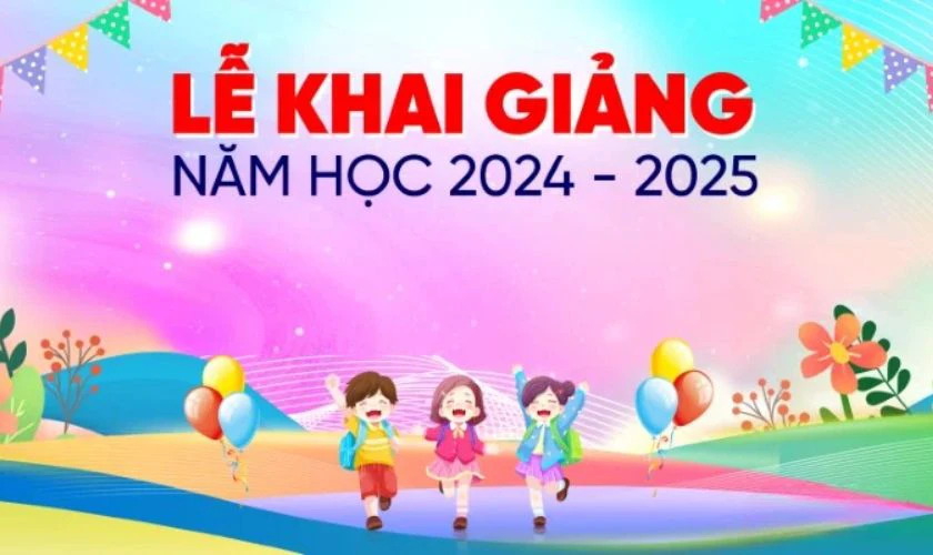 Background khai giảng 2025 chào năm học mới đẹp nhất