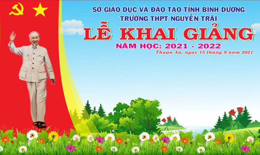 Background khai giảng mới