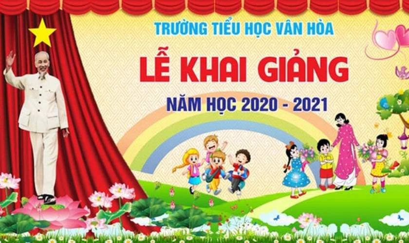 Background khai giảng năm học