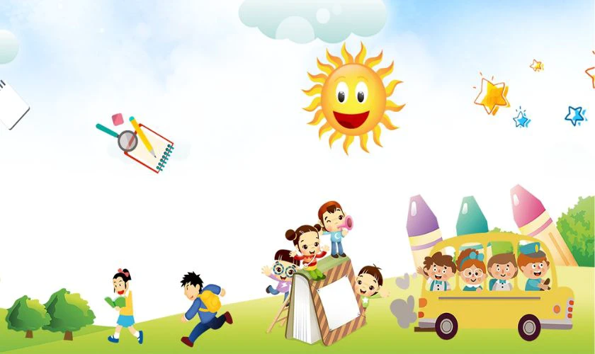 Background năm học mới