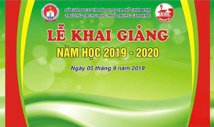 Background khai giảng HD