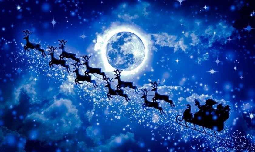 Background Noel năm nay tuần lộc