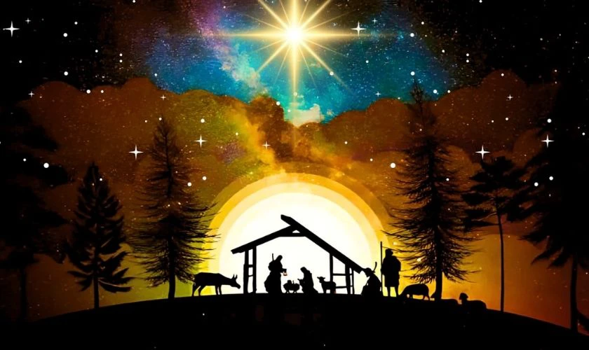 Background Noel năm nay huyền ảo