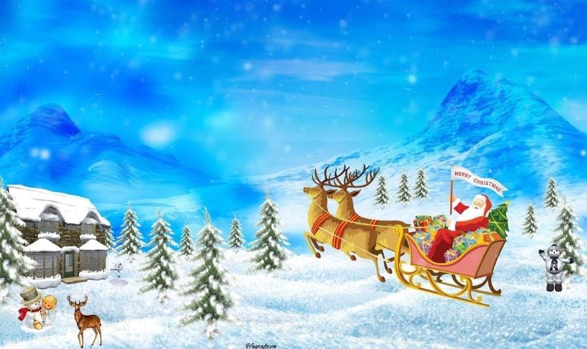 Nền Noel mầm non cho bé cute