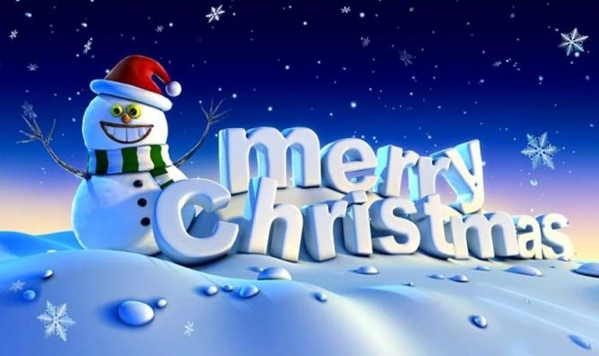 Nền Noel mầm non cho bé chữ