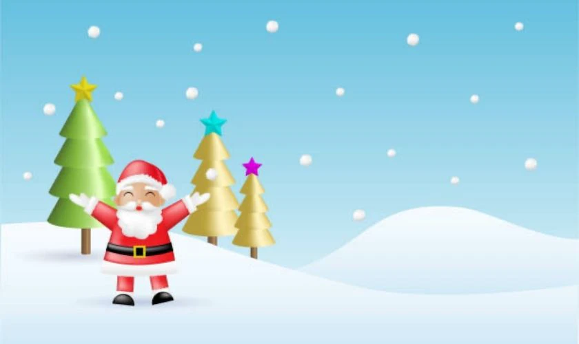 Background Noel 3D xinh