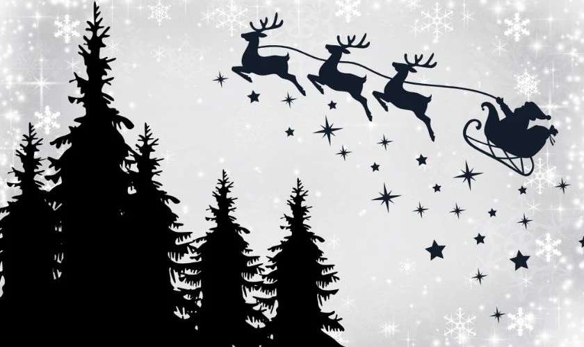 Nền Noel và chú tuần lộc