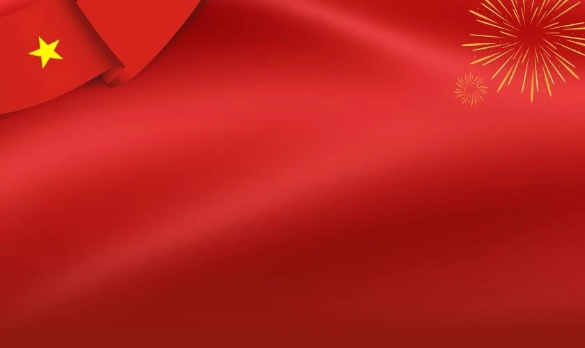 Background Quốc khánh 2/9 màu đỏ