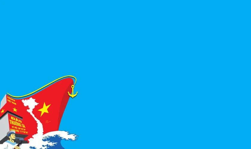 Background Quốc khánh chủ đề biển đảo