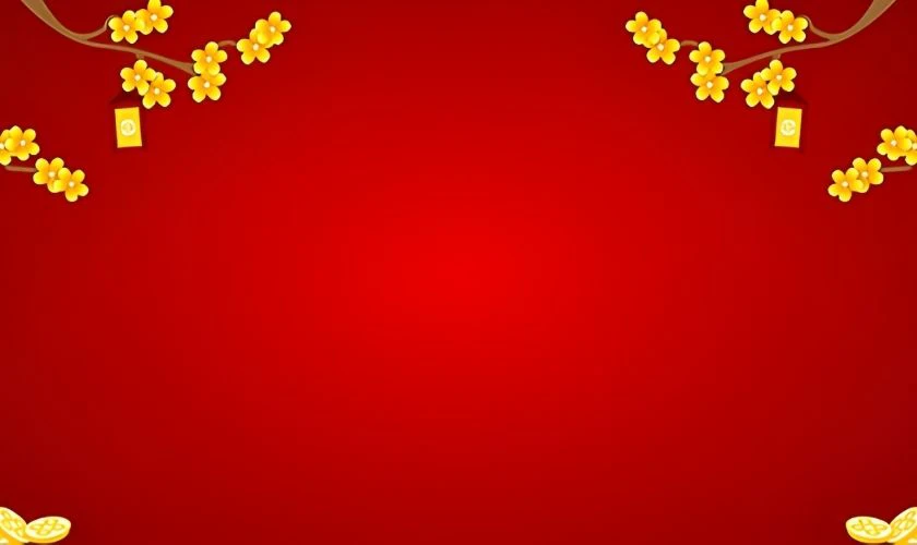 Background hoa mai đơn giản mà đẹp