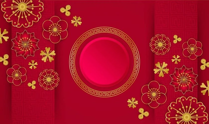 Background Tết đơn giản cho 2026