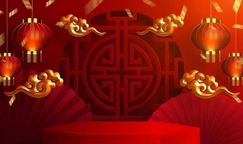 Background Tết 2026 Full HD cổ truyền