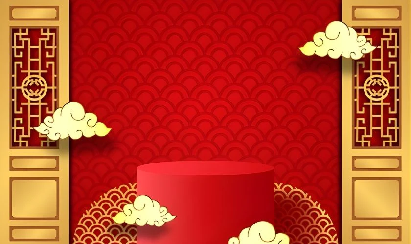 Background trưng bày sản phẩm Tết