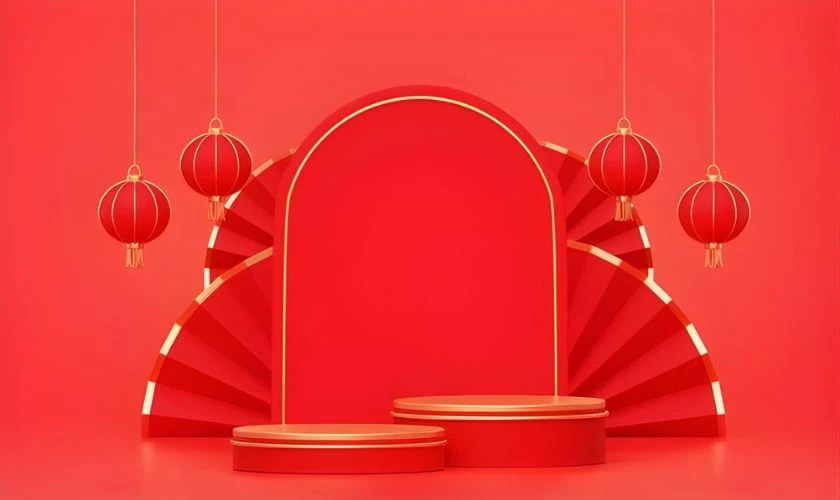 Background đặt sản phẩm Tết