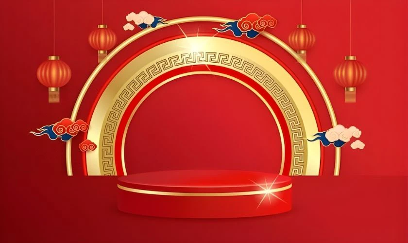 Background sale sản phẩm Tết