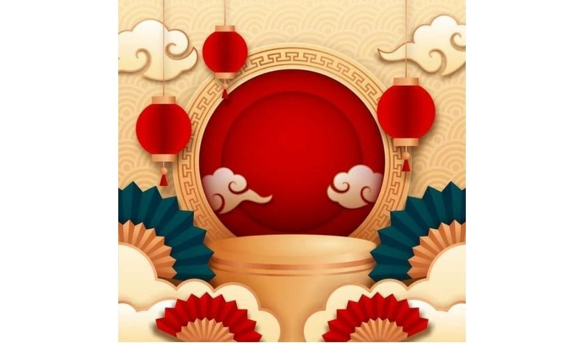 Background Tết 2026 dạng vuông