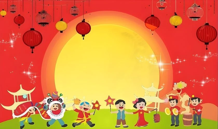 Background Tết 2026 về chủ đề văn hóa