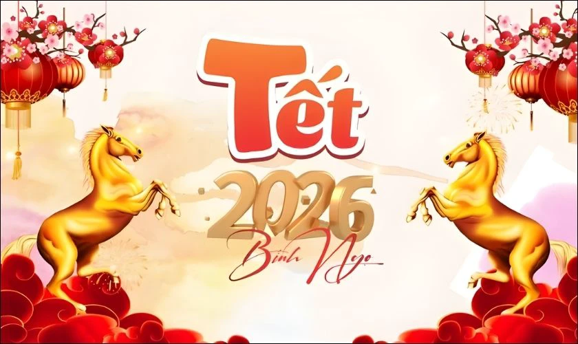 Background Tết 2026 chủ đề động vật