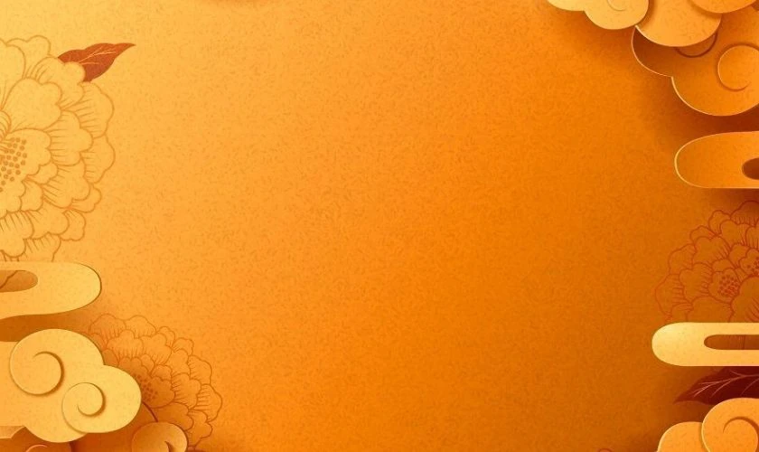 Background Tết màu vàng, đơn giản