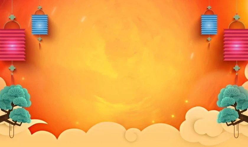 Background Tết màu vàng