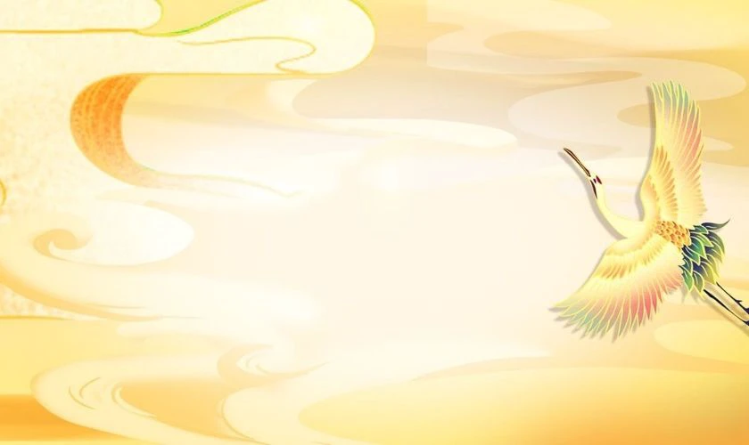 Background Tết tone màu vàng