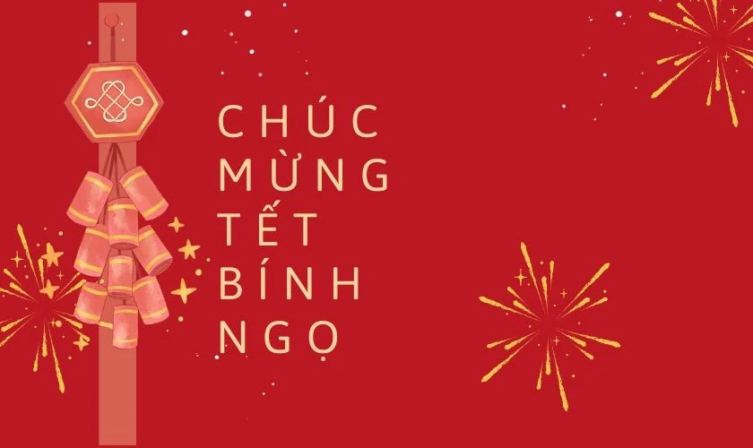 Background đỏ Tết Bính Ngọ đẹp