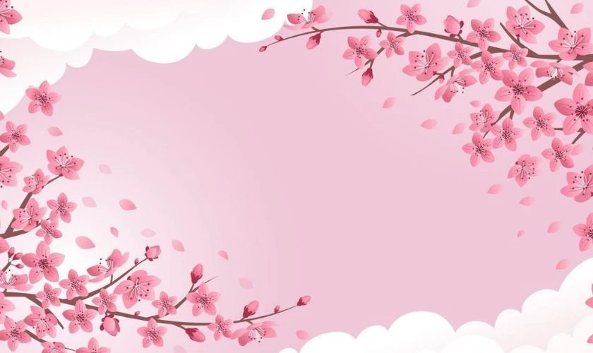 Background Tết màu hồng nhạt