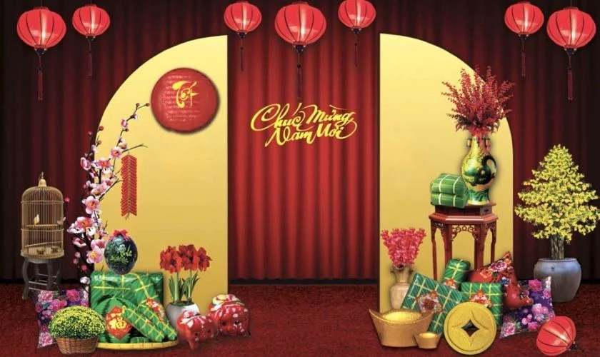 Background Tết xưa