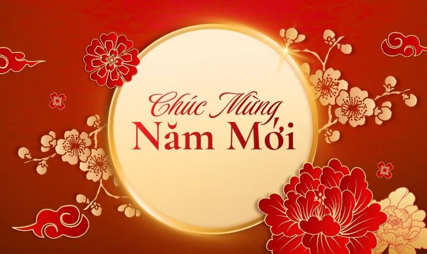 Background hoa mai chúc mừng năm mới