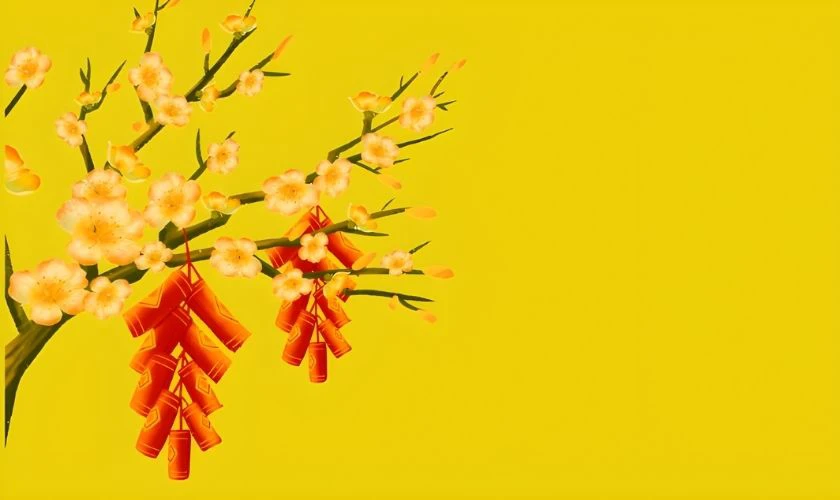 Background hoa mai đẹp