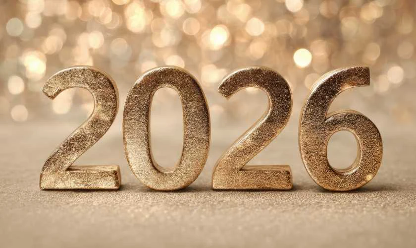 Background Tết Dương lịch 2026 đẹp, ấn tượng