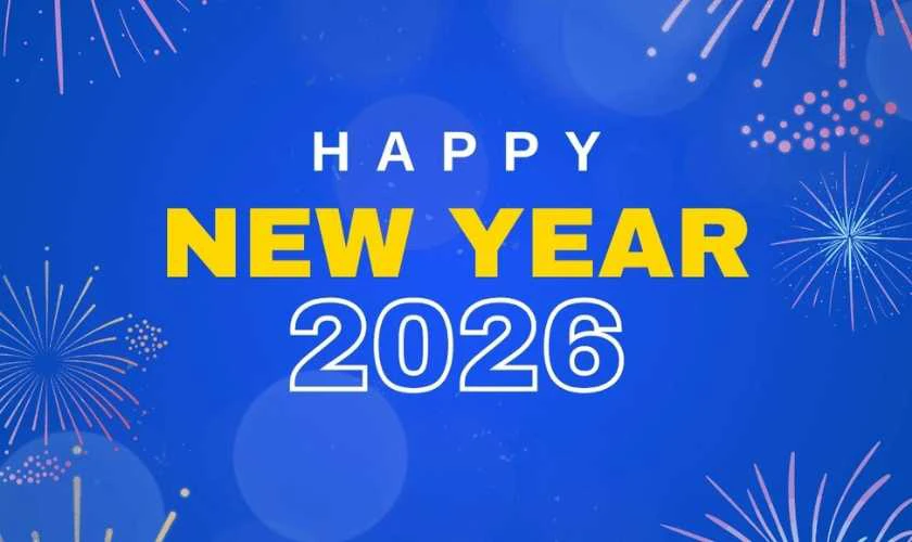 Background Tết Dương lịch 2026 Full HD, sinh động