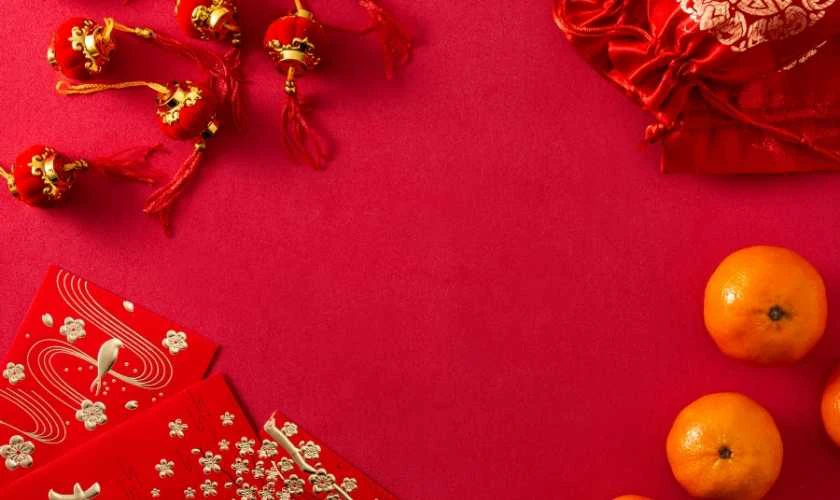 Ảnh nền mùa Xuân màu đỏ