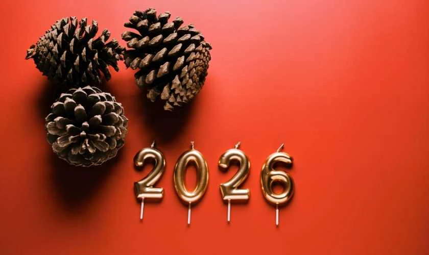 Ảnh nền mùa Xuân màu đỏ rực rỡ