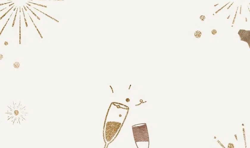 Background Tết Dương lịch 2026 màu trắng