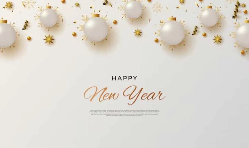 Background Tết Dương lịch 2026 màu trắng truyền thống