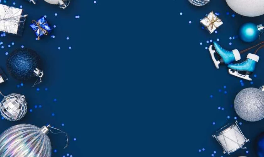 Background Tết 2026 màu xanh